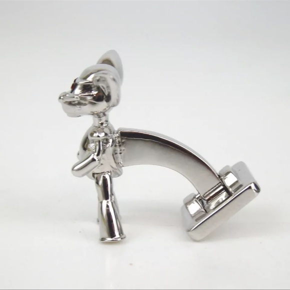 AUTH MCM Cufflinks Silver - Picture 6 of 7